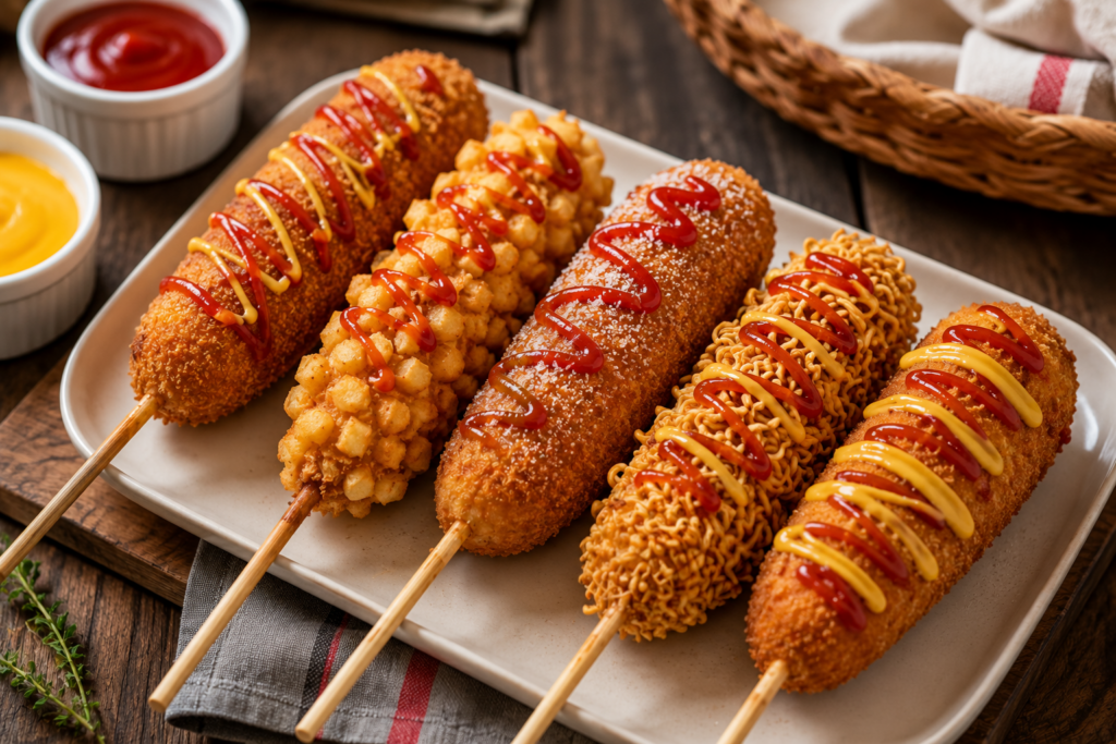 10 Ide Cemilan Kekinian yang Lagi Viral dan Wajib Dicoba Corndog