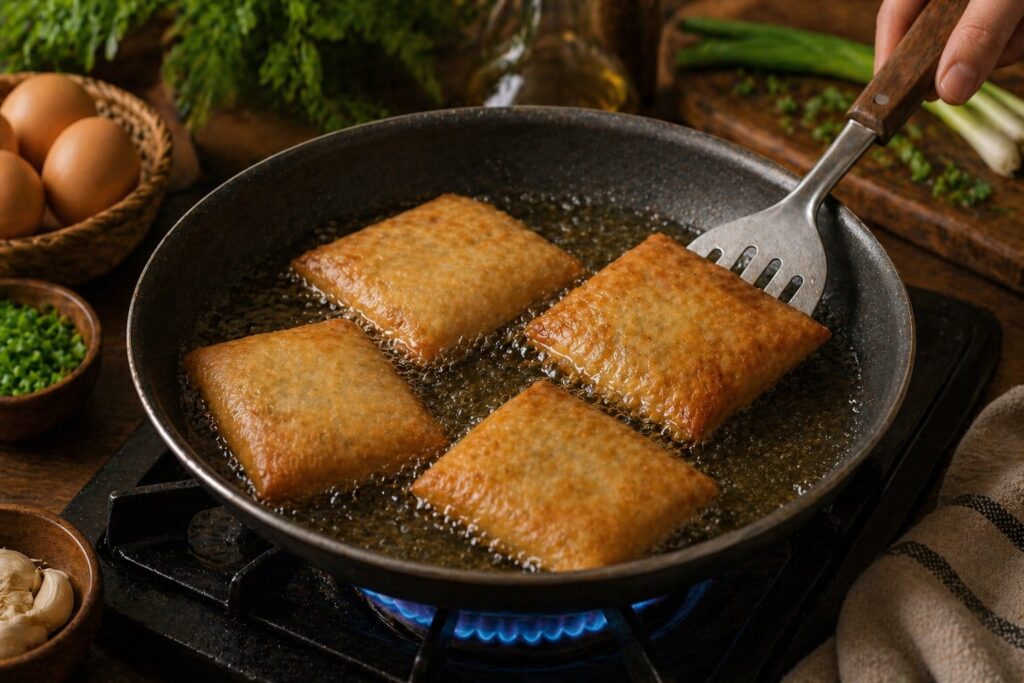 Martabak Telur Mini Empuk dan Tidak Kering: Tips dan Rahasia agar Tetap Gurih Proses memasak martabak telur mini agar tidak kering